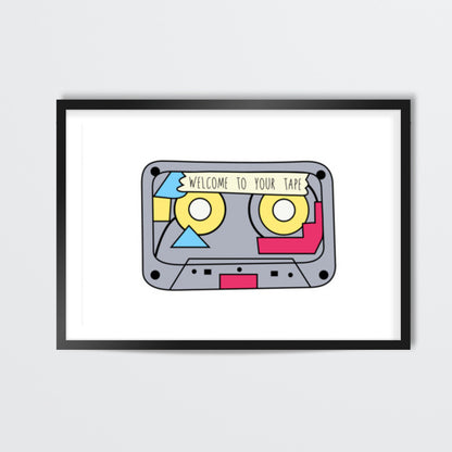 13 reasons why retro tape Wall Art