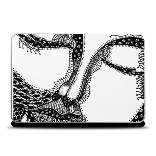 Laptop Skins, Buddha B&W Laptop Skins