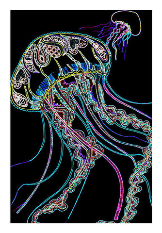 Jellyfish (neon Sign) Art PosterGully Specials