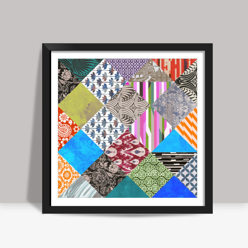 Patchwork 2 Square Art Prints