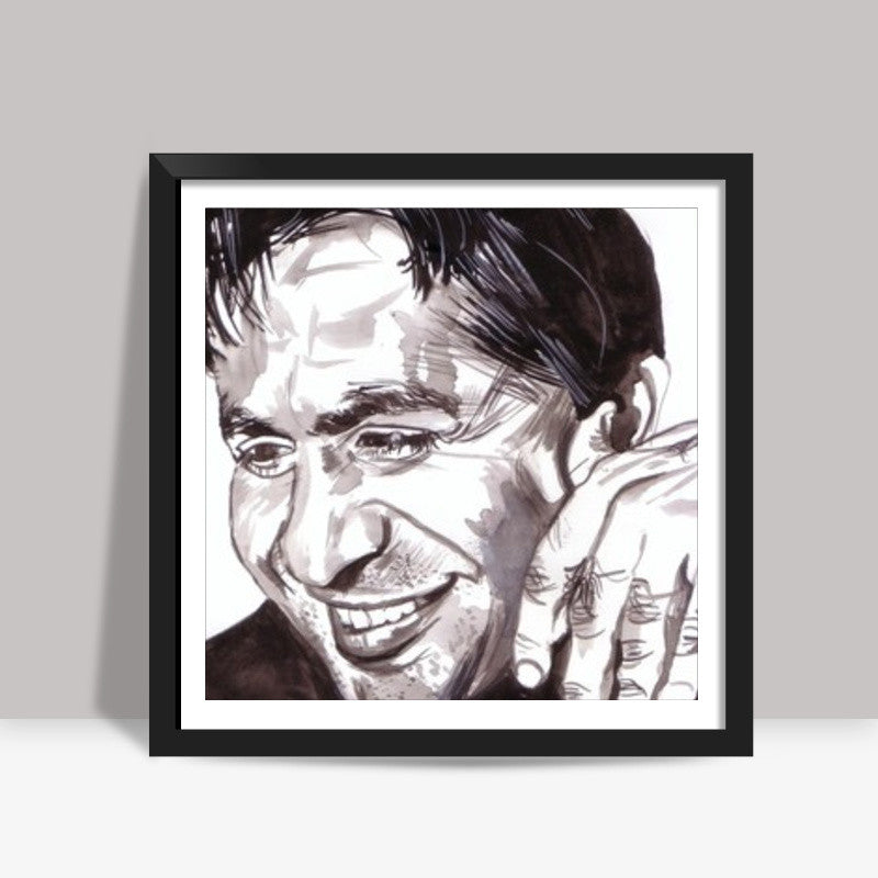 Dilip Kumar is the thespian Square Art Prints