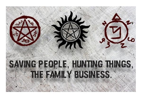PosterGully Specials, Supernatural: The family business Wall Art