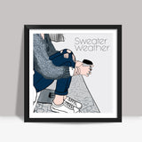 sweater weather Square Art Prints