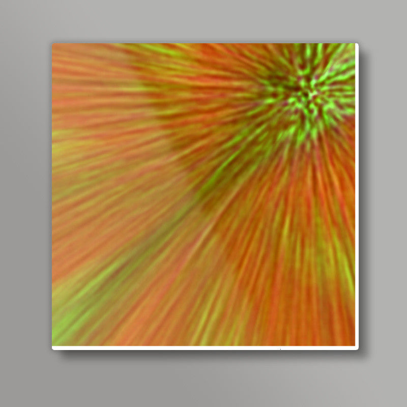Grass in Fire Square Art Prints