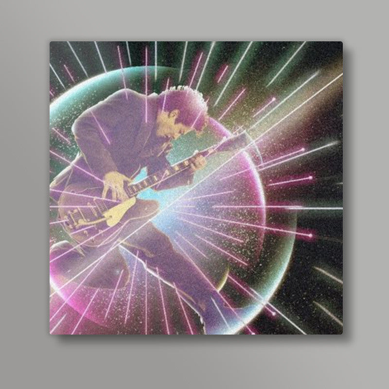 Retro Futuristic Square Art Print