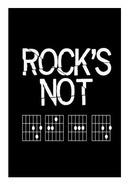 Rocks Not Dead | Horns Up Wall Art