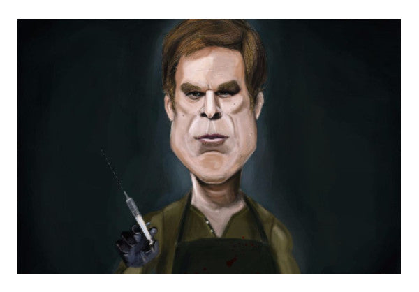 Wall Art, Dexter Caricature Artwork