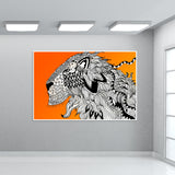 Majestic Lion Print Wall Art