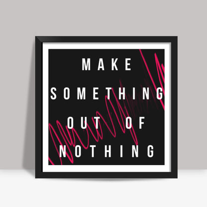 Make Something typo Square Art Prints