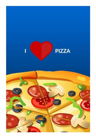 PosterGully Specials, I love pizza | Wall Art