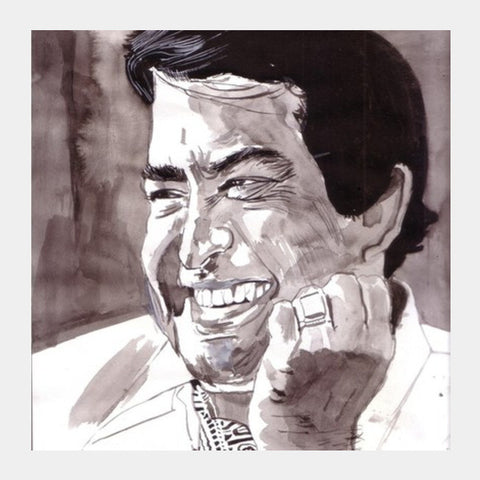 Sanjeev Kumar was a versatile actor Square Art Prints