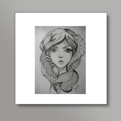Pencil Sketches Square Art Prints