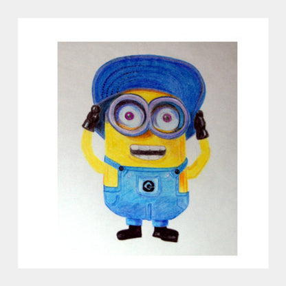 Square Art Prints, Bob The Minion Square Art Prints