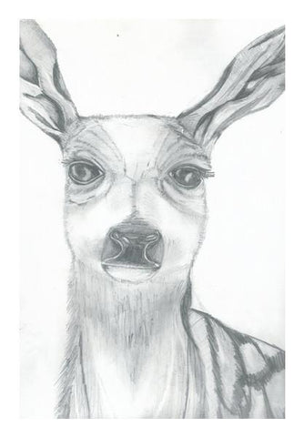 PosterGully Specials, Dear deer Pencil sketch Wall Art