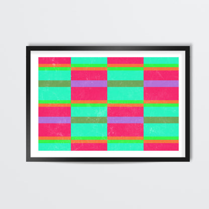 Evermore | Pink Turquoise | Geometric Pattern Wall Art