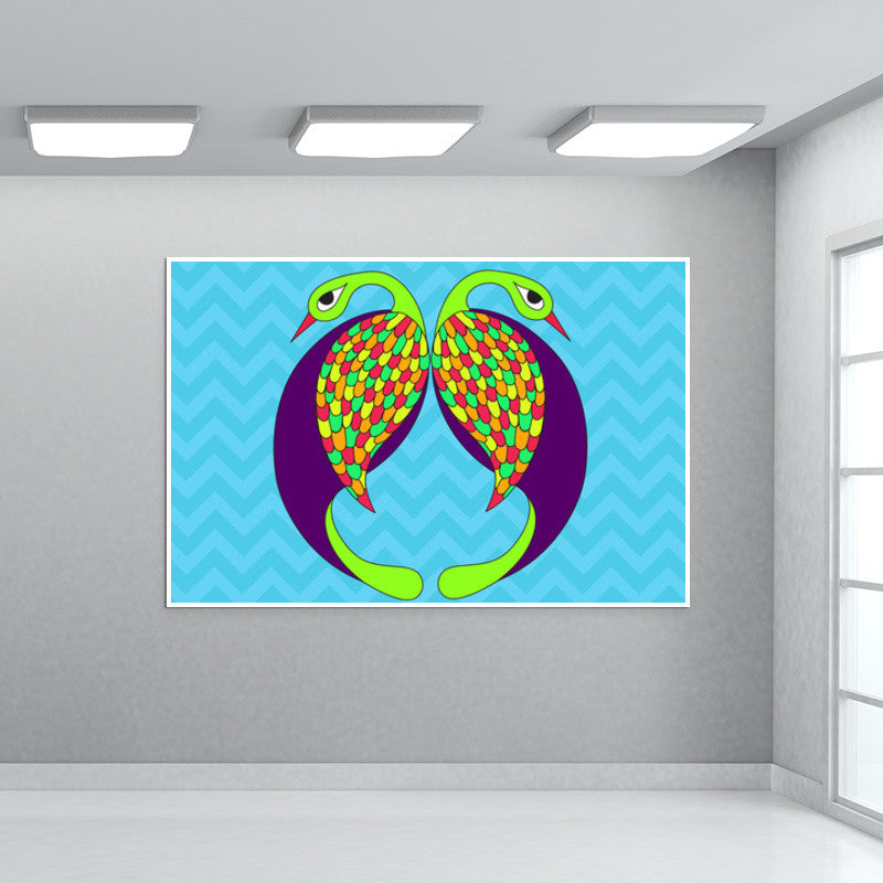 Peacock Love Wall Art