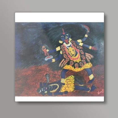 Goddess Kali - Destroyer of Evil | Oil Painting | Square Art Prints