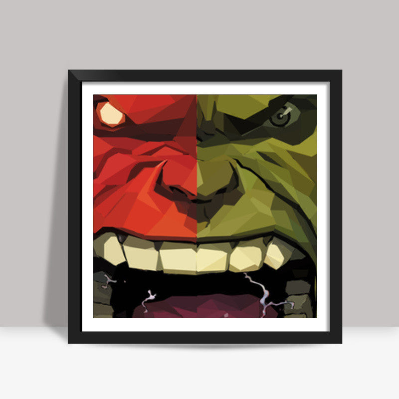 Incredible Hulk Smash  Square Art Prints