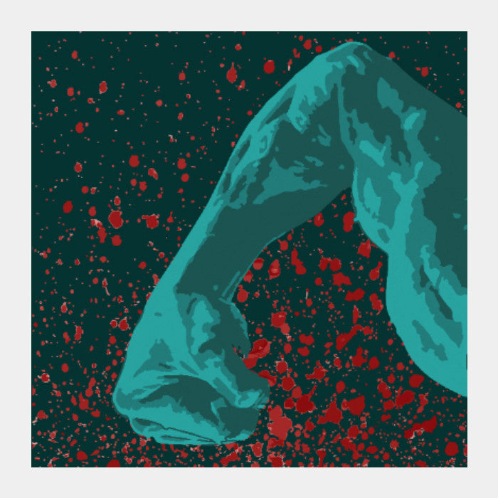 Square Art Prints, Bloody Punch Square Art