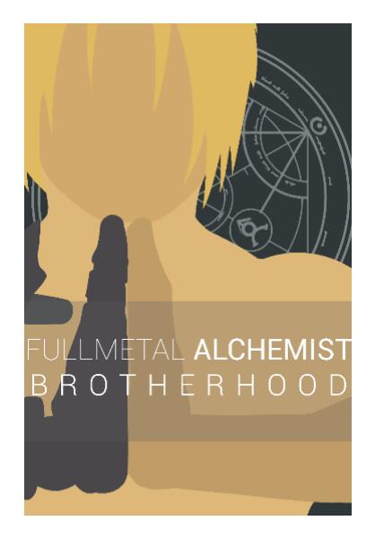 PosterGully Specials, FullMetal Alchemist Edward Elric Wall Art
