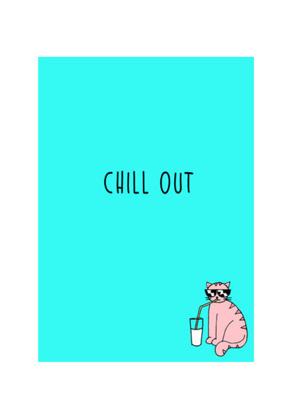Chill Out Cat Wall Art