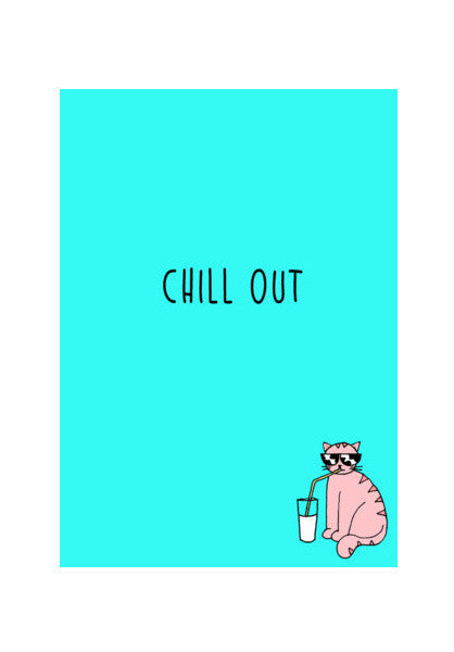 Chill Out Cat Wall Art