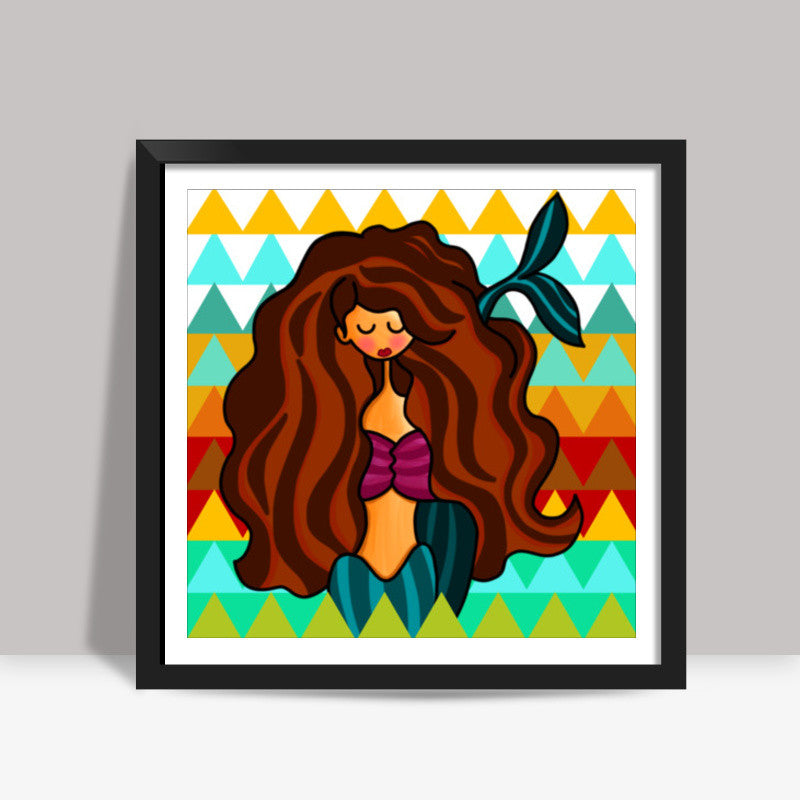 Mermaid Square Art Prints