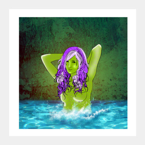 Pretty Green From Pool Square Art Prints PosterGully Specials