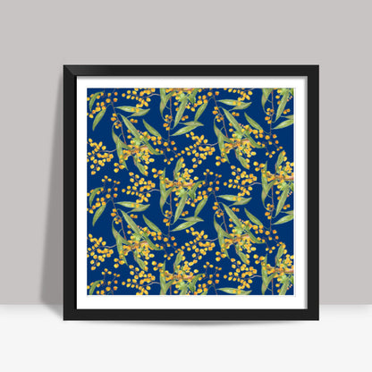 Wildflower Spring Garden Botanical Nature Decor Art Background Square Art Prints