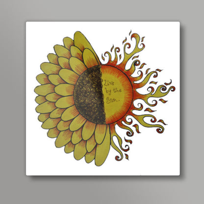 Live by the Sun Square Art Prints