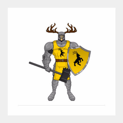 Square Art Prints, Robert Baratheon the Usurper Square Art | Ehraz Anis, - PosterGully