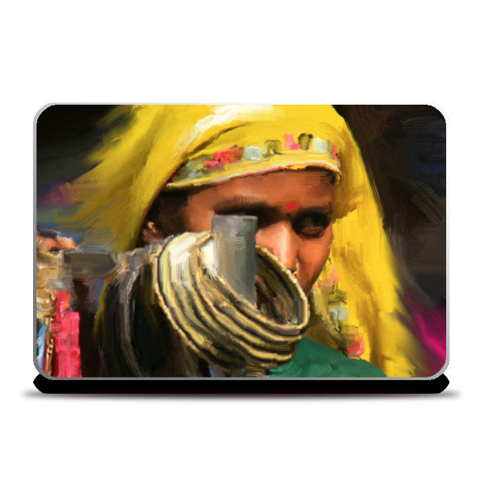 Laptop Skins, Women Painting Laptop Skins