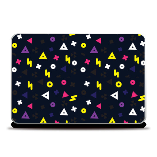 Broken Number Shapes Laptop Skins