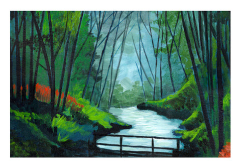 Wall Art, River in the woods Wall Art