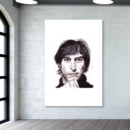 Visionary Steve Jobs inspires the world to follow the heart Wall Art