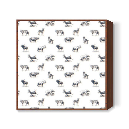 Safari Animal Square Art Prints