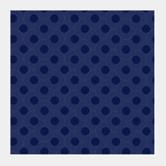 Blue Pattern Square Art Prints