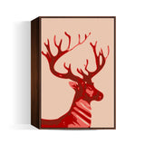 Abstract deer red