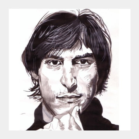 Square Art Prints, Visionary Steve Jobs inspires the world to follow the heart Square Art Prints