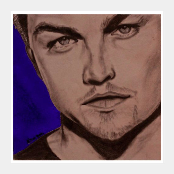 Square Art Prints, Leonardo Dicaprio The departed Square Art | Pritika Uppal, - PosterGully