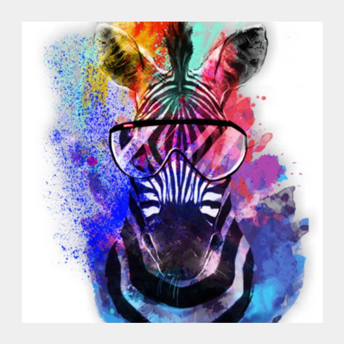 Zebra  art  Square Art Prints