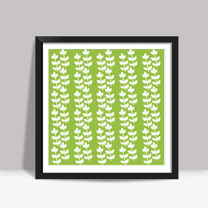 Leaf/Leaves Doodle Pattern Nature Square Art Prints