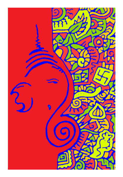 Wall Art, Ganesh Zenscrawl Wall Art | Meghnanimous, - PosterGully