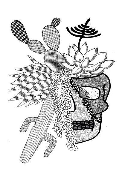 Head full of thorns Wall Art