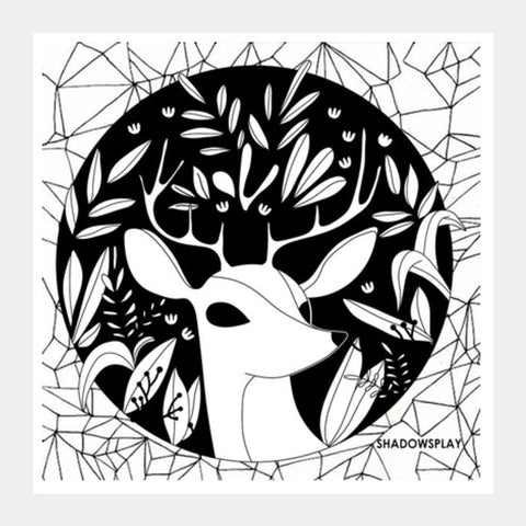 Where The Deer Are Square Art Prints PosterGully Specials