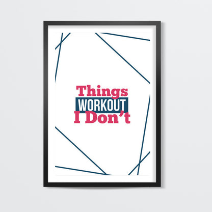 Things Workout Wall Art