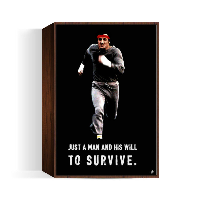 Rocky Balboa Survivor Motivation  Wall Art