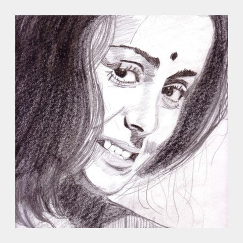 Square Art Prints, Bollywood star Jaya Bachchan acted well as the girl-next door in several realistic movies Square Art Prints