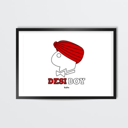 Desi Boy Wall Art