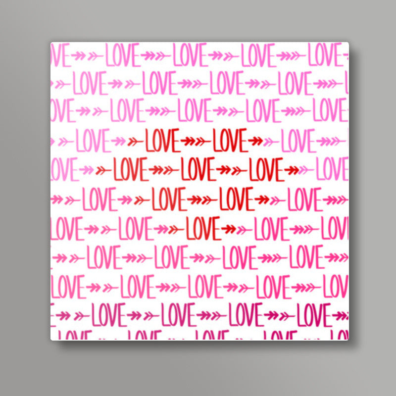 Valentines Day lOvE Square Art Prints